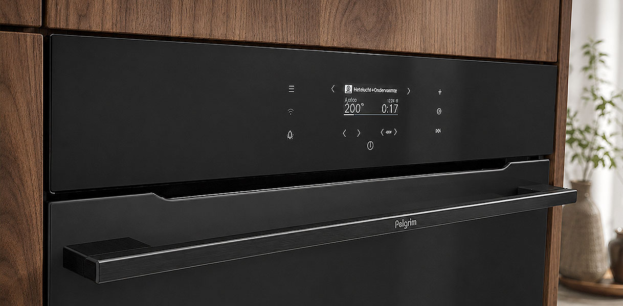 TFT-kleurendisplay van de Pelgrim 8-serie oven met programma en temperatuur