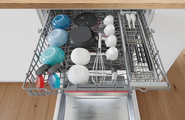 PerfectDry met Zeolith voor een perfect droge vaat.