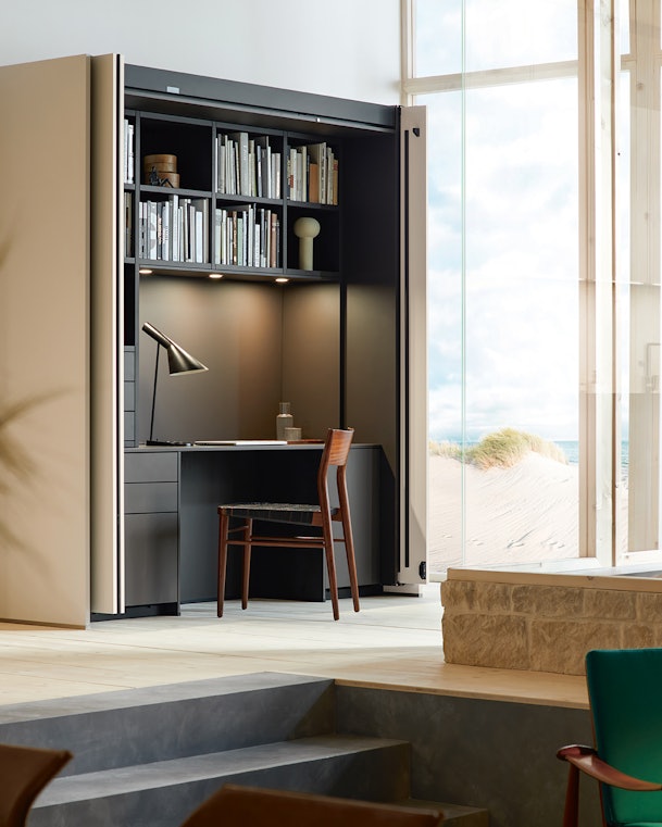 Het pocketsysteem als volledig ingericht thuiskantoor