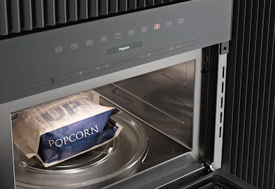 Miele inbouwmagnetron met speciale popcornfunctie voor perfecte snacks