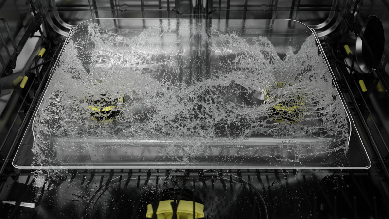 Naast een krachtig reinigingssyteem beschikken sommige vaatwassers over twee instelbare Powerzones met twee verschillende spuitpatronen.