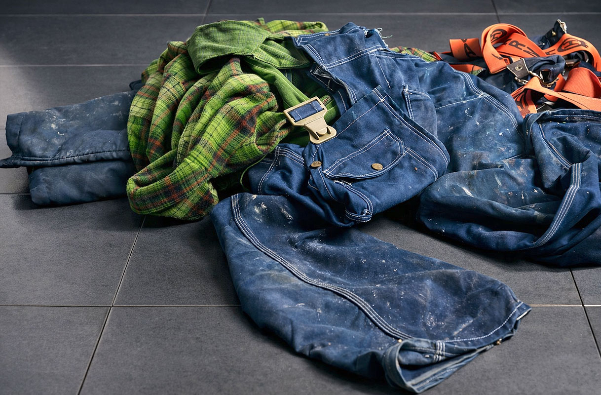 Verschillende sterk vervuilde kledingstukken voor diverse wasprogramma’s
