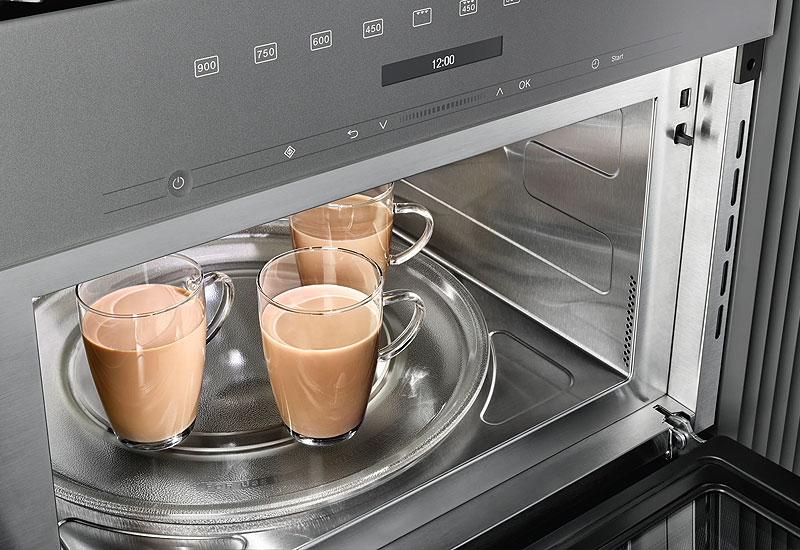 Miele inbouw magnetron met QuickStart functie voor direct vermogen