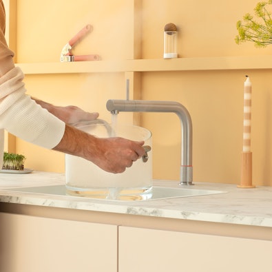 Quooker front kraan in RVS