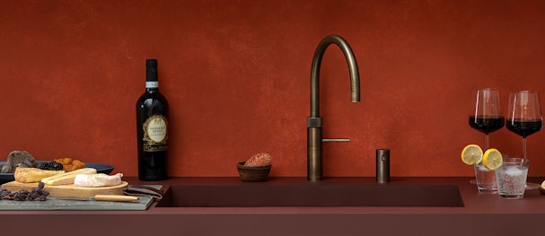 De Quooker Messing Patina kraan is als een fles wijn.