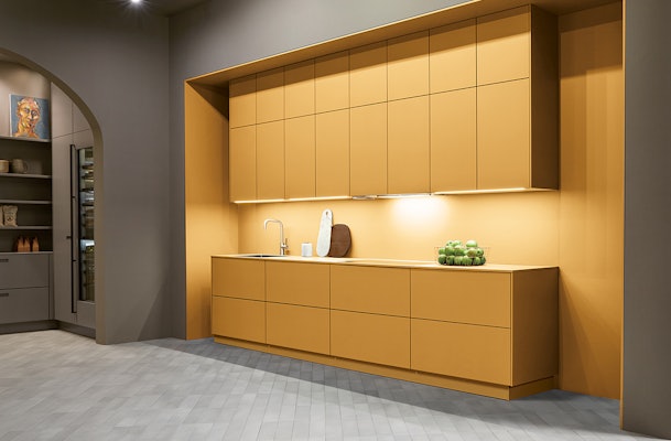 Toscaans gele keuken.