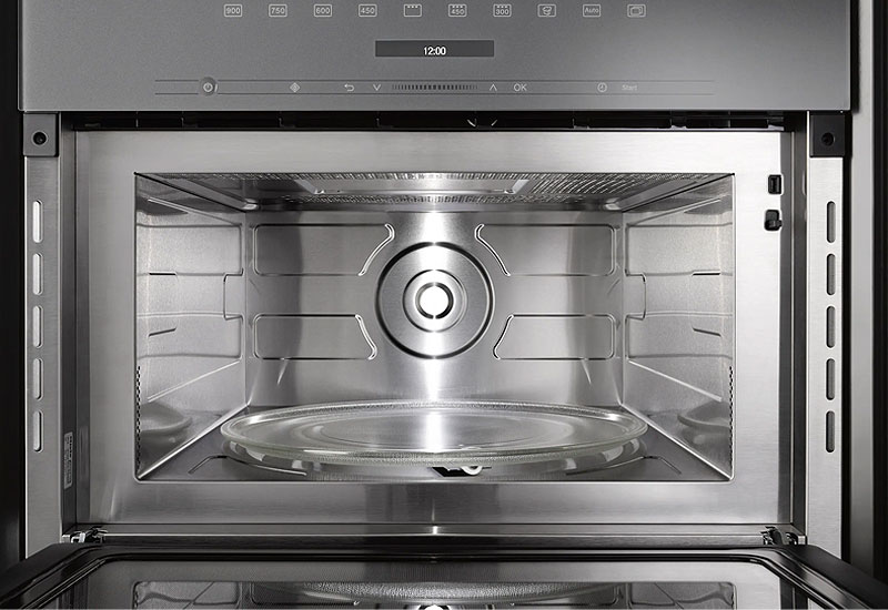Miele inbouwmagnetron met hygiënische roestvrijstalen ovenruimte