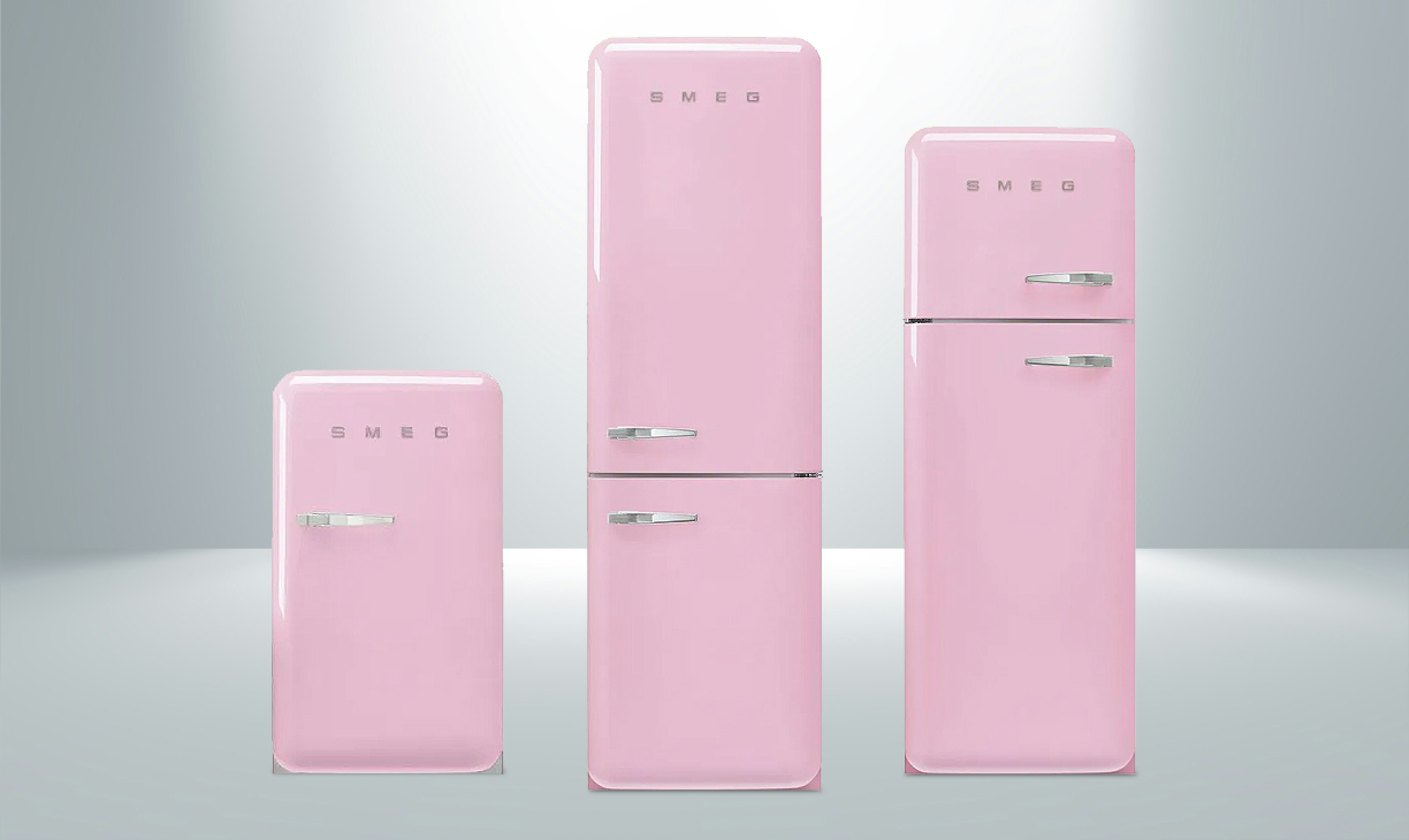 Roze koelkasten en koelvriescombinaties