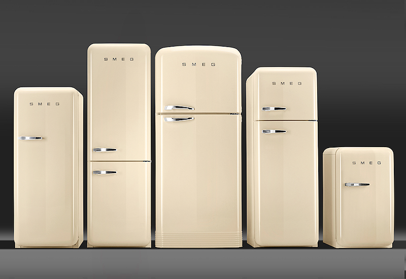 Retro koelkasten in alle soorten en maten.