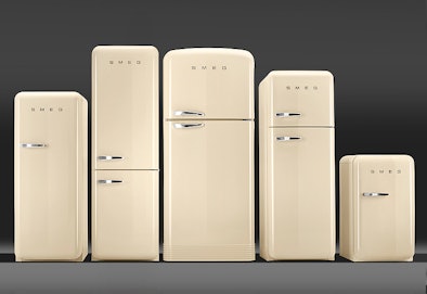 Retro koelkasten in alle soorten en maten.