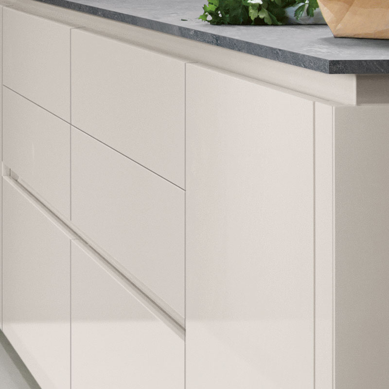 Schelpenwitte hoogglans fronten