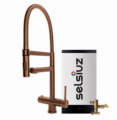 Selsiuz copper XL model met Combi extra boiler