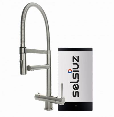 Selsiuz steel inox XL model met Combi boiler