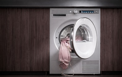 ASKO warmtepompdroger met SensiDry sensortechnologie die het vochtgehalte in de trommel continu meet voor optimaal droogresultaat