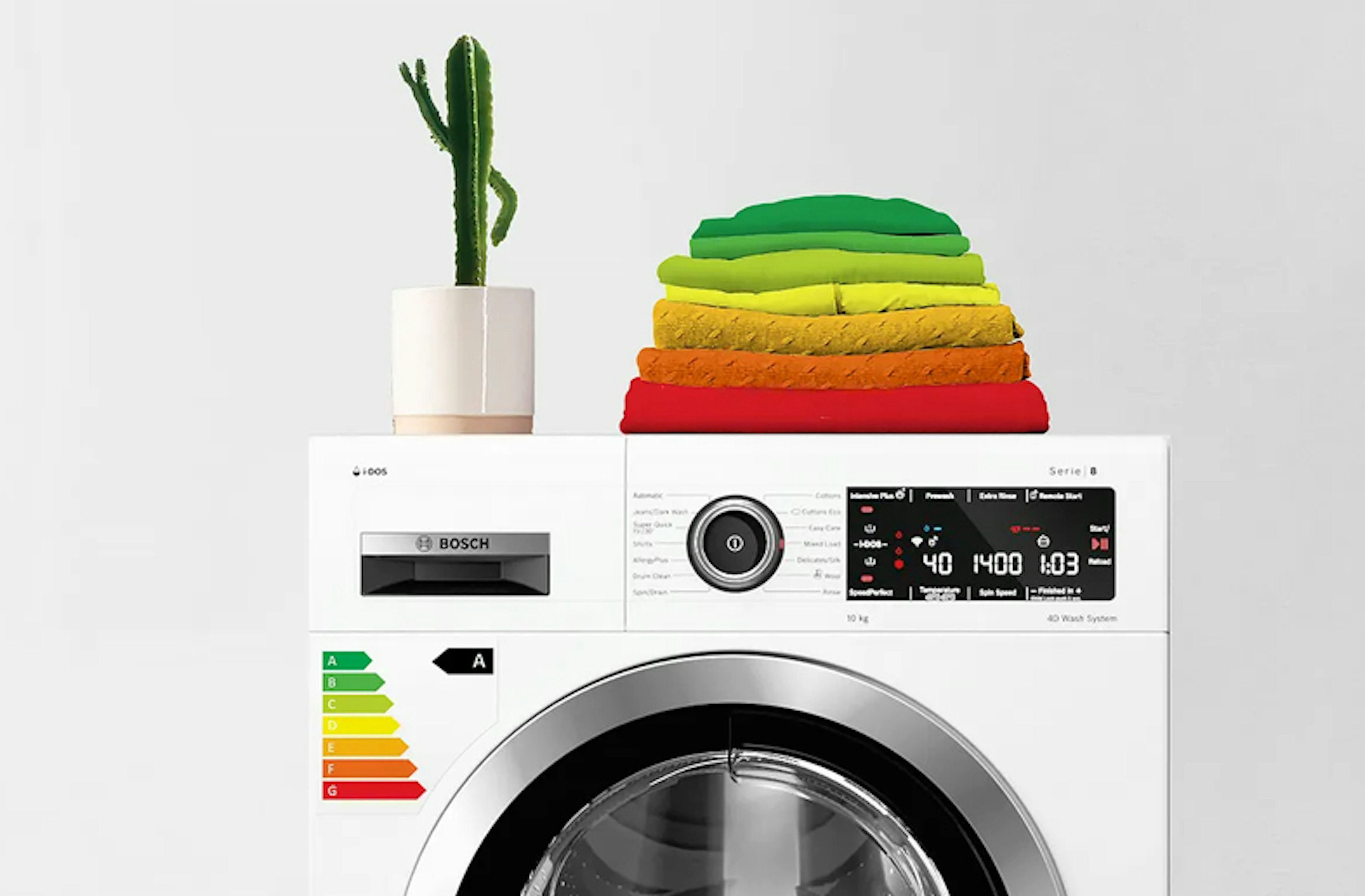 Bosch serie 8 wasmachines hebben energieklasse A