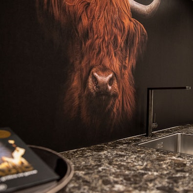 Sfeervolle achterwand