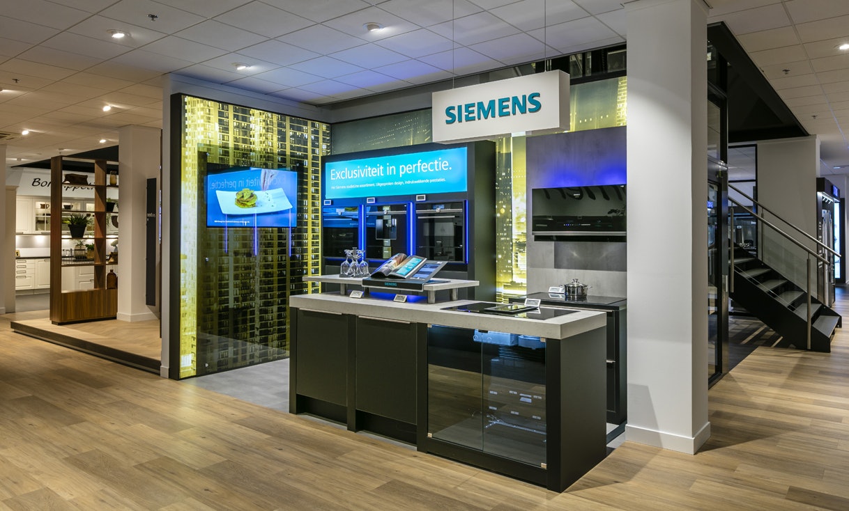 Siemens apparatuur in één van onze winkels.