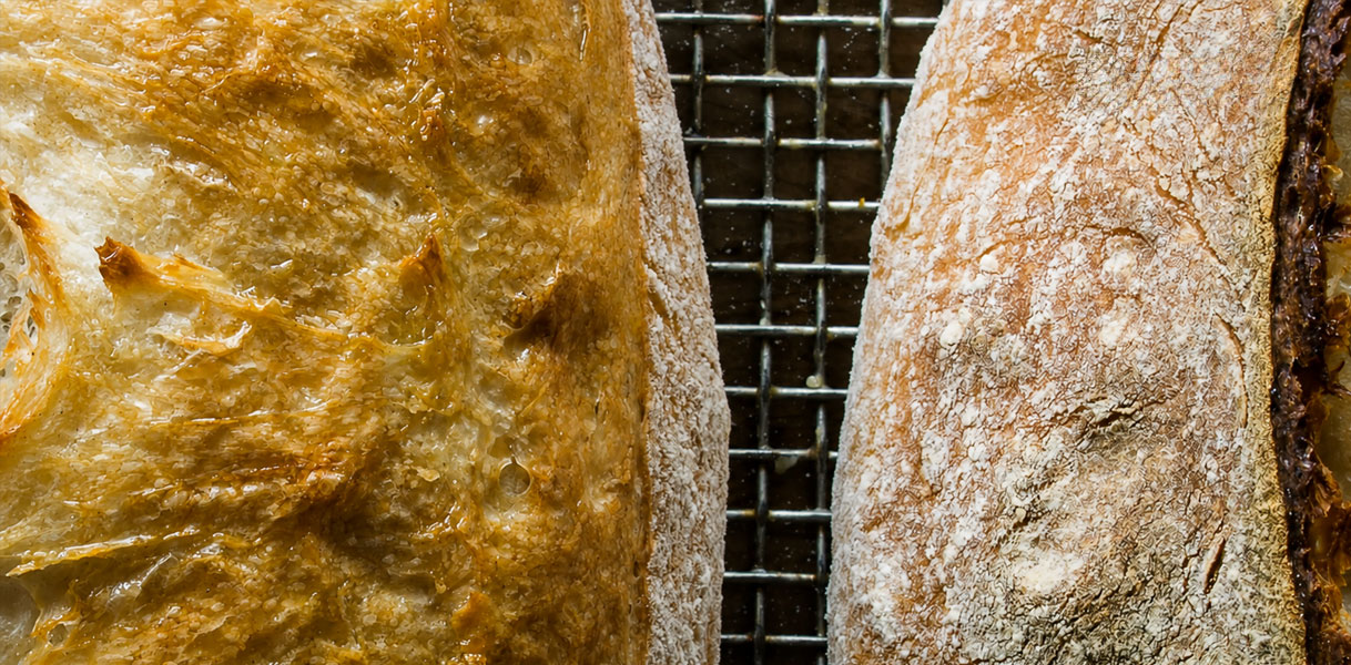 Brood met krokante korst gebakken met drie minuten intensieve stoom via steamBoost