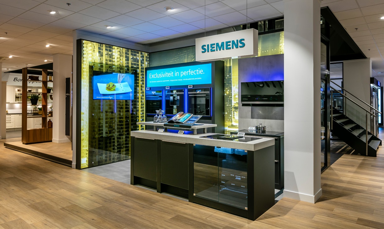 Kom de Siemens Home Connect apparatuur LIVE bekijken in één van onze winkels-in-winkel
