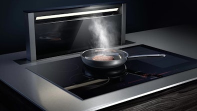 Siemens inductie kookplaat en downdraft afzuigkap