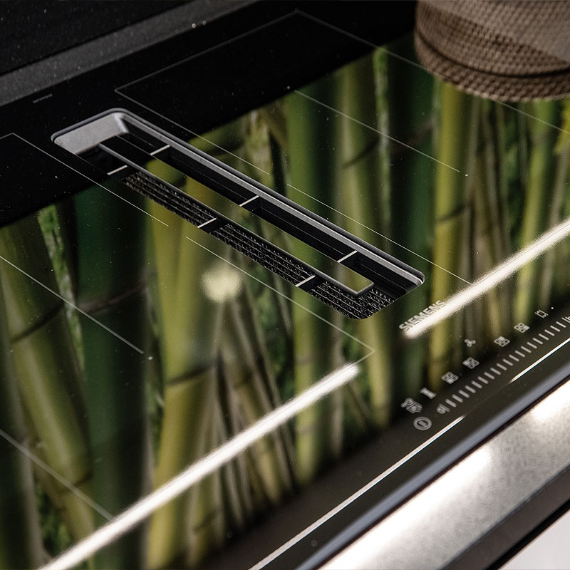 Siemens inductiekookplaat met geïntegreerde afzuiging