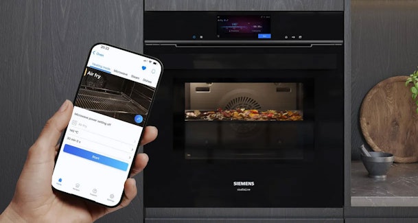 Airfry programma van de Siemens oven bedienen via de app op je telefoon