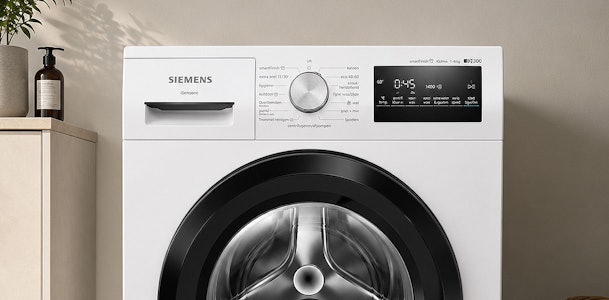 Siemens wasmachine van 8 kg met ruime trommel voor een stel of klein gezin