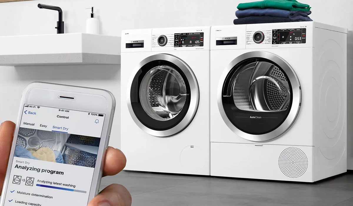 Slimme Bosch wasmachine met Home Connect.