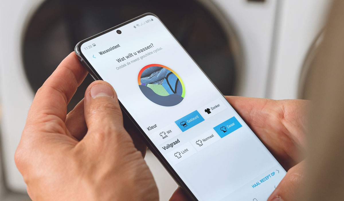 De was-assistent biedt slimme wasprogramma's.