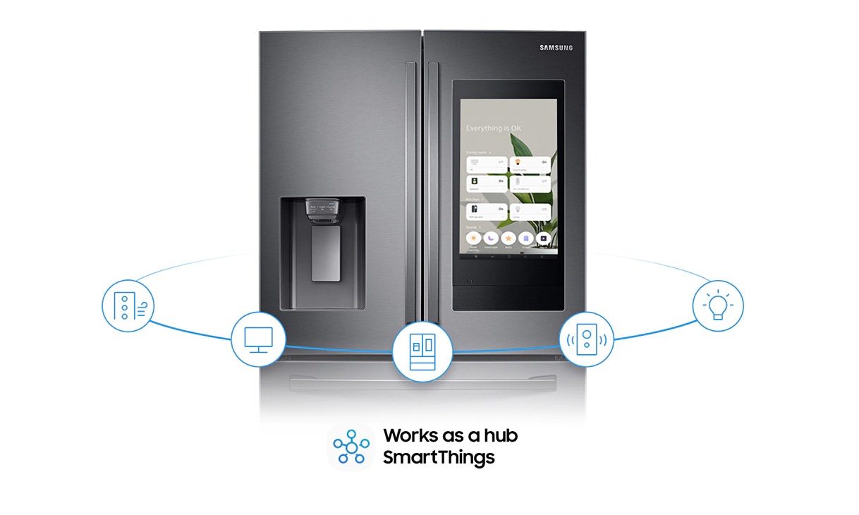 Met de SmartThings-app kijk je, waar je ook bent, wat er in je koelkast ligt!