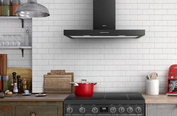 Smeg afzuigkap 90 cm wandschouw model