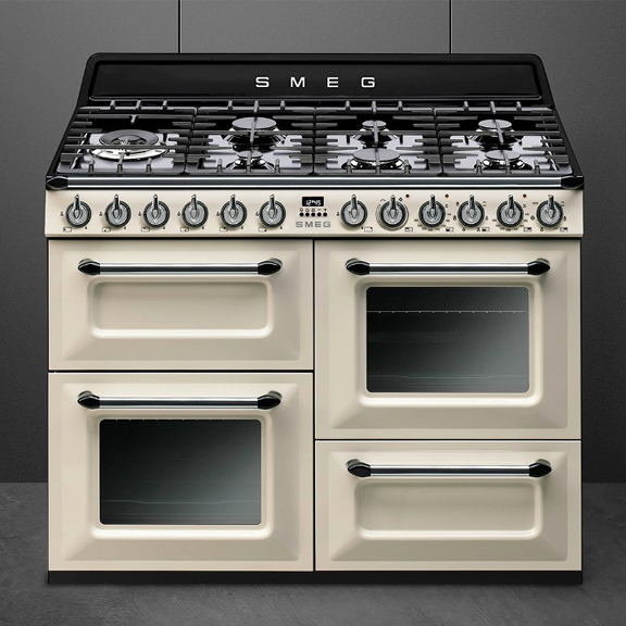 Smeg gasfornuis in créme kleur