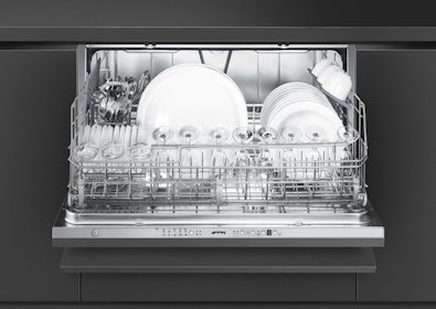 Smeg horizontale vaatwasser van 90 cm breed.