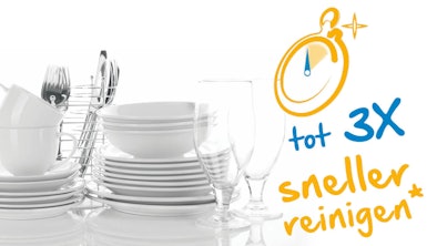 Tot 3x sneller afwas reinigen