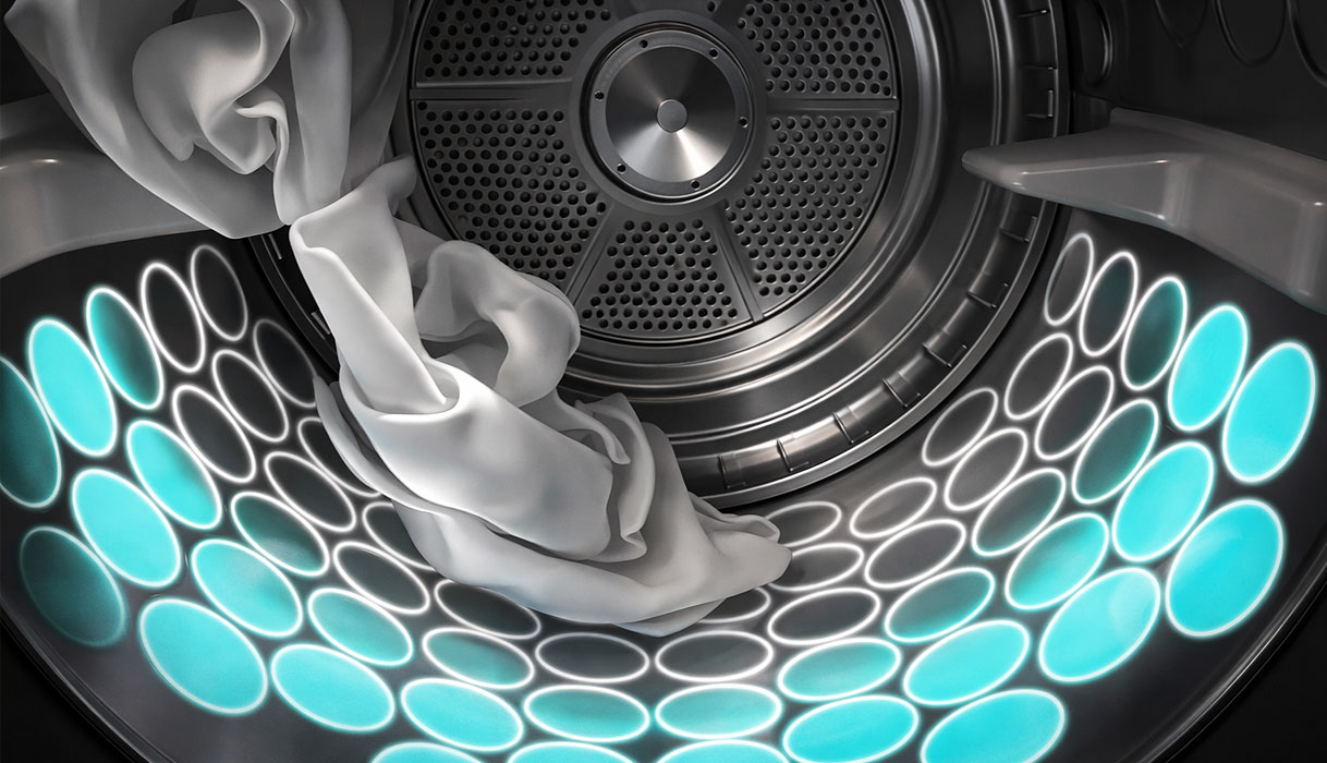 ASKO wasdroger trommel met Soft Drum technologie en ronde inkepingen voor zachte droging