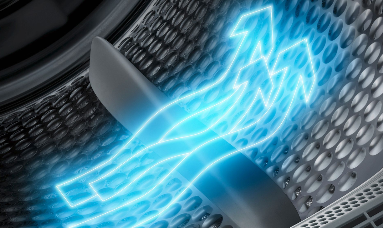 Het softDry trommelsysteem beschermt je wasgoed.