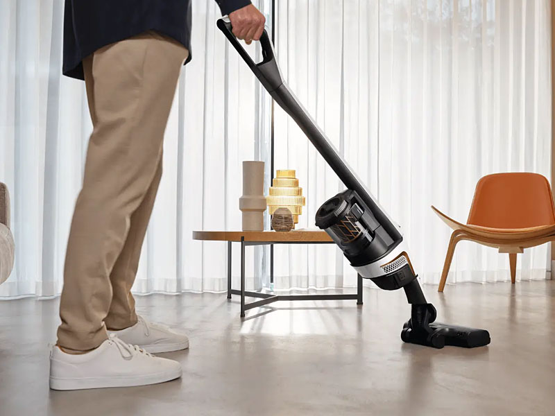 Lichtgewicht steelstofzuiger voor dagelijks onderhoud van laminaatvloer met LED-verlichting