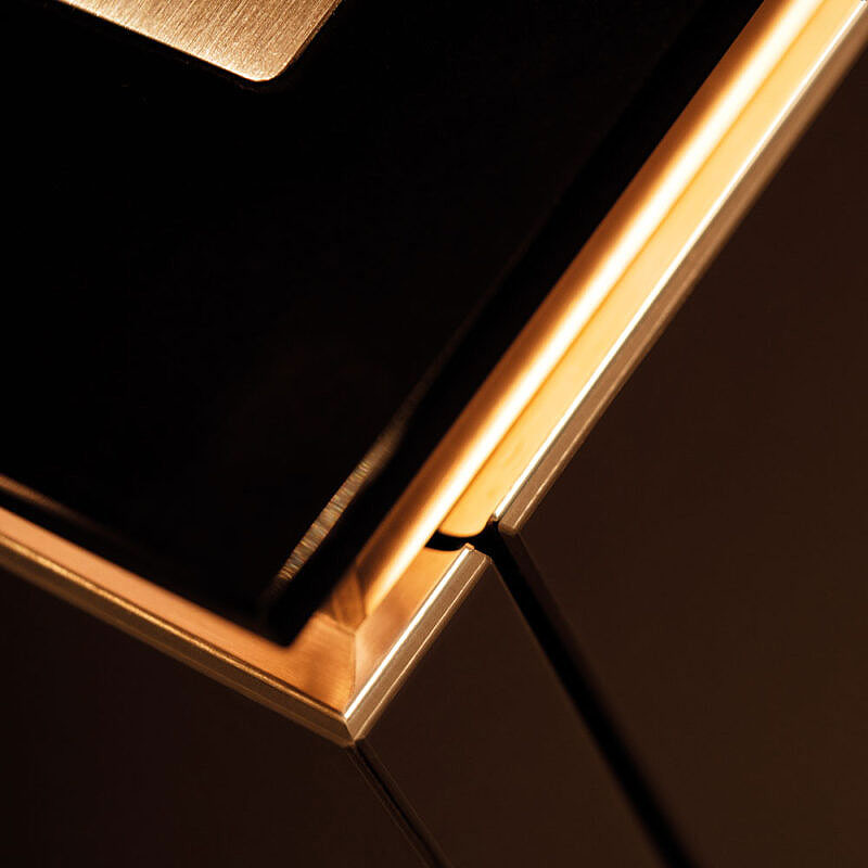 Stijlvolle verlichte greeplijsten