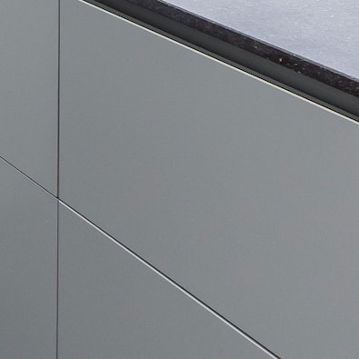 Supermatte grijze kunststof fronten