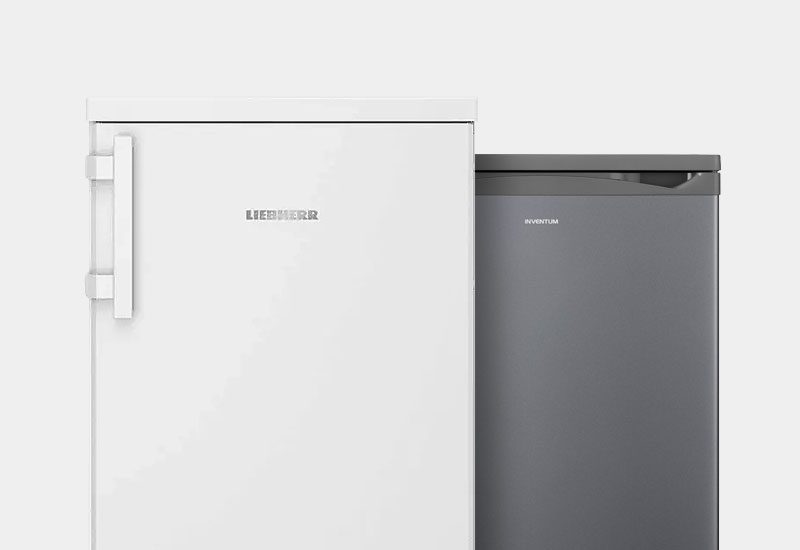 Tafelmodel koelkasten van Liebherr en Inventum.