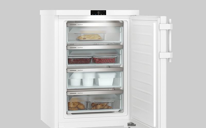 Tafelmodel vriezer met vier SmartFrost-lades
