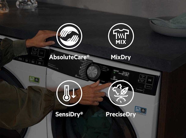 Technologieën AEG 8000 AbsoluteCare drogers