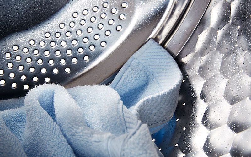 Miele wasmachine trommel met Thermocentrifugeren technologie en vochtig wasgoed