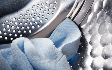 Miele wasmachine trommel met Thermocentrifugeren technologie en vochtig wasgoed