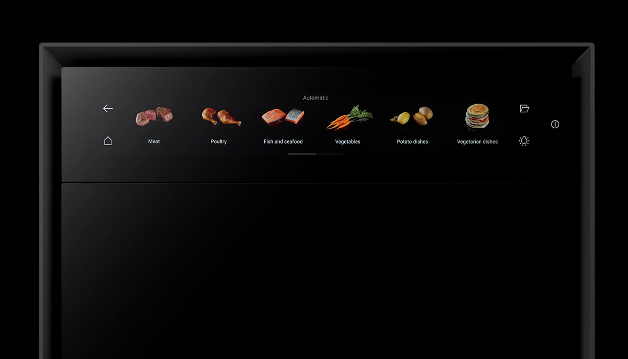 De BORA X Bo heeft een topdesign met een groot aanraakscherm.