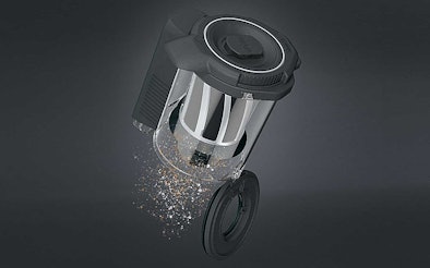 Het Twist2open stofreservoir van de Triflex HX2.