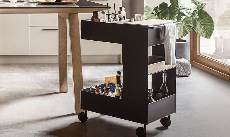 De next125 Trolley: een multifunctionele keukenhulp voor de kook-, eet- en woonruimte.