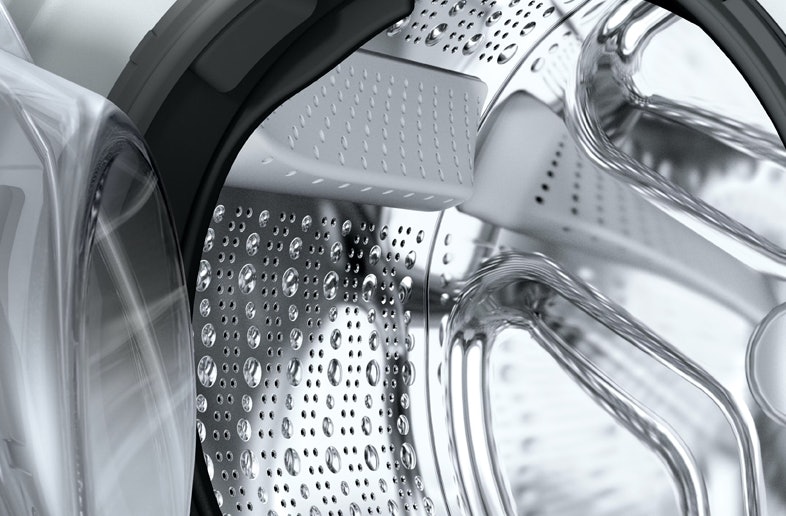 Bosch’s Serie 6 wasmachines hebben een speciale Trommelreiniging-functie, waarmee de machine zichzelf kan reinigen en ontkalken.