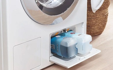 Miele wasmachine met TwinDos automatische dosering en geïntegreerde UltraPhase wasmiddelflacons