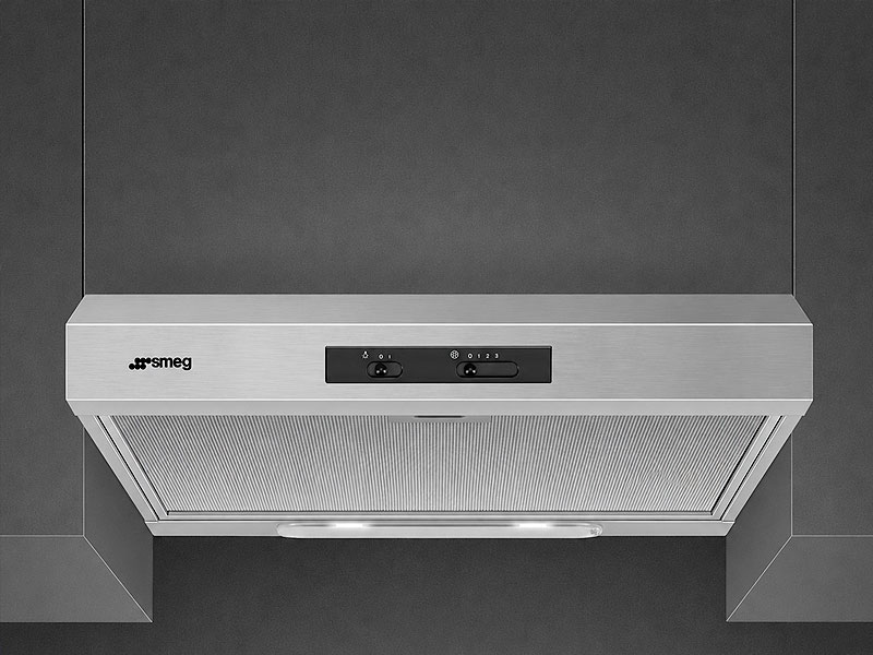 Smeg onderbouwkap als compact model onder een kastje voor kleine keukens